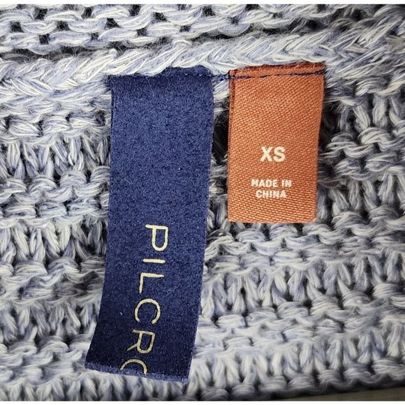 Anthropologie Pilcro Sweater Womens XSmall Blue Preppy Turtle Neck Tunic Top - Picture 3 of 11